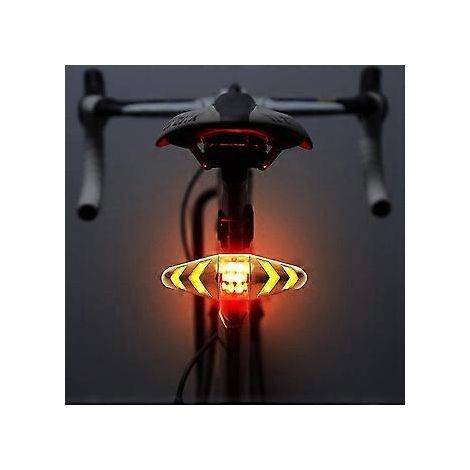 Fahrradrücklicht mit LED-Blinkern, kabelloser Fernbedienung, wiederaufladbar, multifunktional, wasserdicht und mit Warnlichtfunktion
