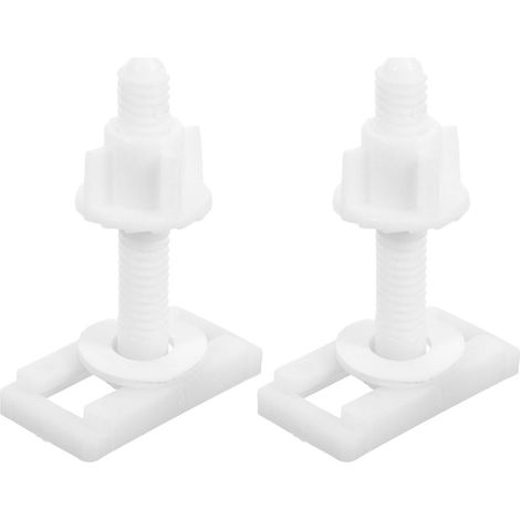 Kit Spare Versatile Fixing Screws Secure Toilet Seats White Nuts Seat (1/5)