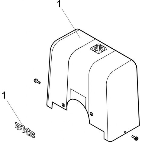 C734 - Capot. Piece Detachee Pour Gamma Kit, C734 FAAC