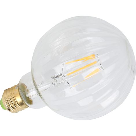 Ampoule rétro G95 E27 4W 220V en forme de pastèque, à filament LED, éclairage décoratif, lumière chaude (transparente) (1/5)