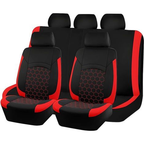 Full car seat covers, made of breathable and waterproof polyester foam, separate front and rear seat protectors, universal interior seat cushions for SUVs, motorhomes and trucks (wheel (1/5)