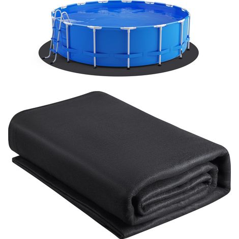 Tapis de Sol Piscine, 456 cm, Tapis sous Piscines Hors Sol Rond 180 g/m2 sous-Couche Géotextile Extra-épais, Installation Facile, Découpe Simple, Protection pour Éviter Perforations des Objets (1/5)