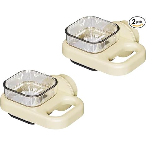 Bird Feeder Plastic Food Water Bowl Cups Cage Accessories Parrots Conure Parakeet Cacatua White (1/5)