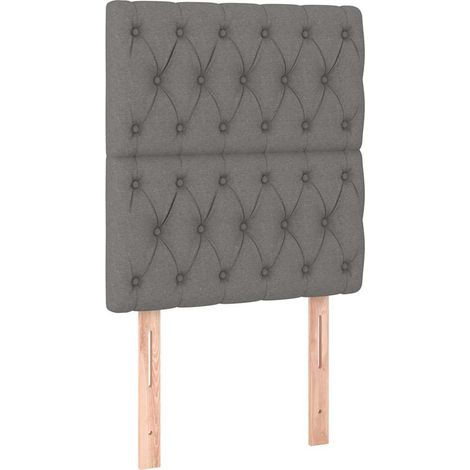 Maison Exclusive - Cabecero de cama de tela gris oscuro 80x7x118/ (1/5)