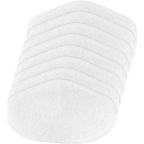 BARKBUSTERS Kit 8 Chiffons lavables pour Polti Vaporetto PAEU0332, Smart 120, Smart 35Mop, Smart 40Mop, Smart 100, SV400Hygiene, SV420Frescovapor, SV440Double, Blanc (1/4)