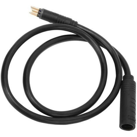 câble d'extension motor vélo électrique, étanche 9 broches 1.5mm² 600mm fil femelle mâle, accessoire pour maintenance et mise à niveau des vélos électriques urbains et tout terrain (1/5)
