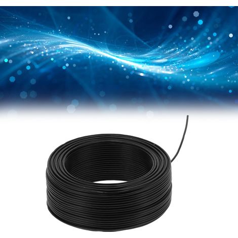 Câble souple BVR-12.5 de 100 m, 19 conducteurs, en cuivre pur noir, isolé PVC, 450 V CA (1/5)