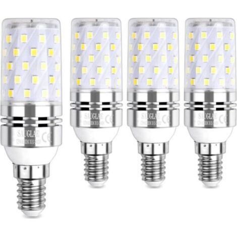 LED Ampoule à Maïs 12W, 100W Équivalent Ampoules à Incandescence, E14, 6000K Blanc Froid, 1200LM, Pack of 4