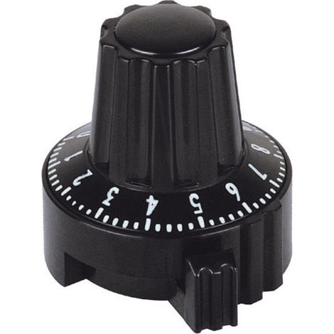 Mentor 4331.6032 4331.6032 Feinstellskala mit Knopfmarkierung Schwarz (Ø x H) 17 mm x 23.1 mm 1 St.