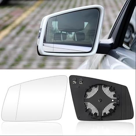 Verre Rétroviseur Gauche Compatible avec Vitre Retroviseur Chauffant W176 W246 W204 W212 W221 S212 S204 C204 C216 X156 X204-2128101721 (1/5)