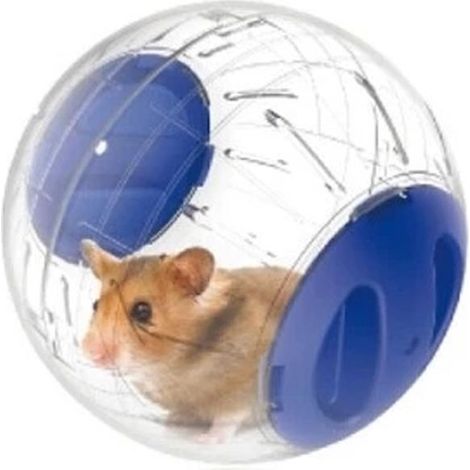 Boule d'exercice transparente en plastique pour hamsters, souris et petits rongeurs, 1 unité (1/5)