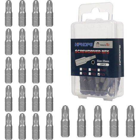 Bits Pozi Sortiment 25mm PZ3 25 Stück (1/4)
