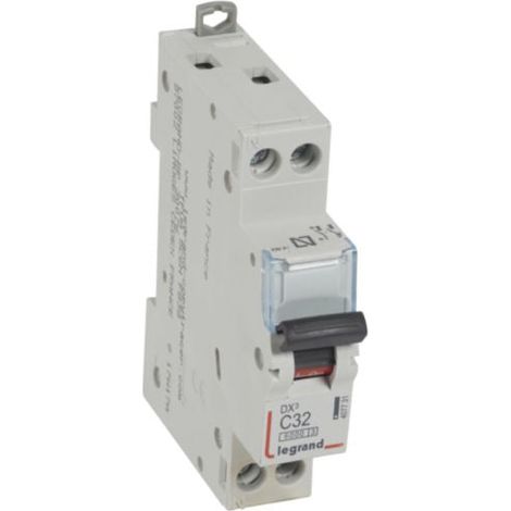 Interruptor magnetotérmico Legrand 407731 DX3 6/10KA P+N C32 1mod
