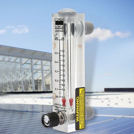 Compteur de débit liquide LZM-15T 0.1-0.5GPM avec robinet et raccord ZG1/4" pour mesure précise (1/5)