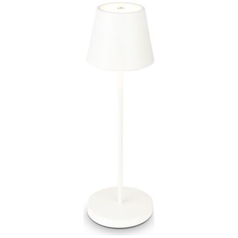 Lampe de table rechargeable dimmable sans fil, lampe de table dimmable intérieur l'extérieur IP54 fonction tactile USB-C 2m blanc (1/4)