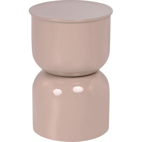 Beistelltisch LETTA Metall Hellbeige