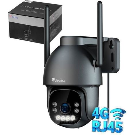 Caméra de Surveillance 4K 8MP - PTZ Vision Nocturne Couleur - Détection Humains/Véhicules/Animaux - NVR, Audio Bidirectionnel, IP66 (1/5)