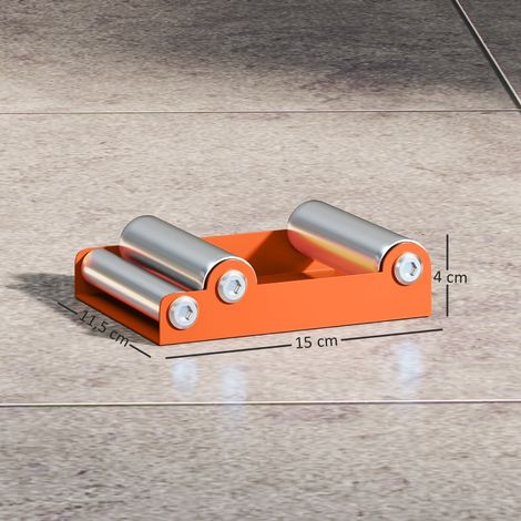 Support moto orientable à roulettes, rotateur de roue pour entretien, nettoyage pneu arrière et lubrification chaîne, rouleau atelier vélo 220 kg, largeur 180 mm, orange (1/5)