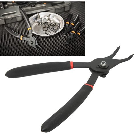Pince à circlips interne/externe à point fixe de 8 pouces, outil de réparation automobile, 45°. (1/5)