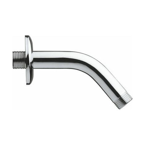Bras De Douche - Laiton Chromé - 10 Cm - Raccord 1/2 Pouces - Pour Salle De Bain - 1 Pièce (1/3)