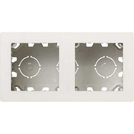 SIMON 270  Caja de superficie compacta con 2 elementos blanco 20000821-090 (1/3)