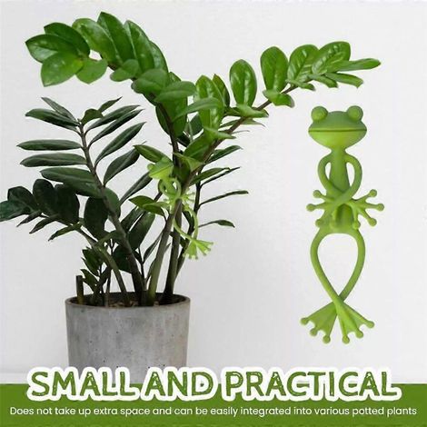 Support pour plantes en forme de grenouille (1 ou 2 pièces) : support mignon et stable pour petites plantes en pot et plantes succulentes (1/3)