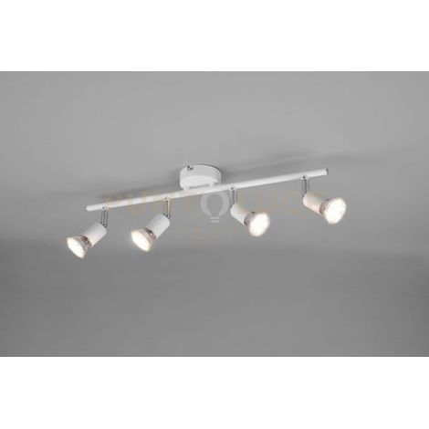 PARIS SENZA LAMPADINA BARRA 4 LUCI BIANCO ATTACCO GU10 L. 50CM (1/6)