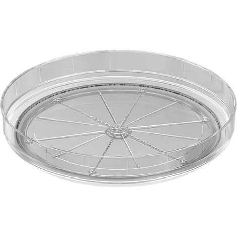 Plateau tournant de cuisine , étagère rangement transparente - à épices , pour placard , bocaux , me