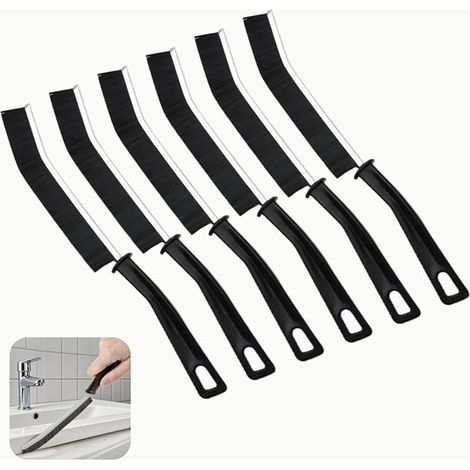 Brosse de Nettoyage Fente Nylon Manche Fenêtres Salle de Bain Toilettes Cuisine Brosse Salle De Bain Nettoyage (1/5)