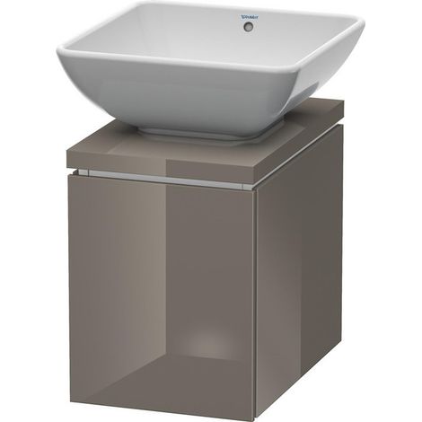 Meuble sous-vasque L-CUBE 320x477x400mm flanelle gris brillant