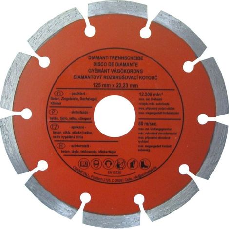CON P Trennscheibe 125 x 22,23 mm Diamant für Beton segmentiert für Winkelschleifer