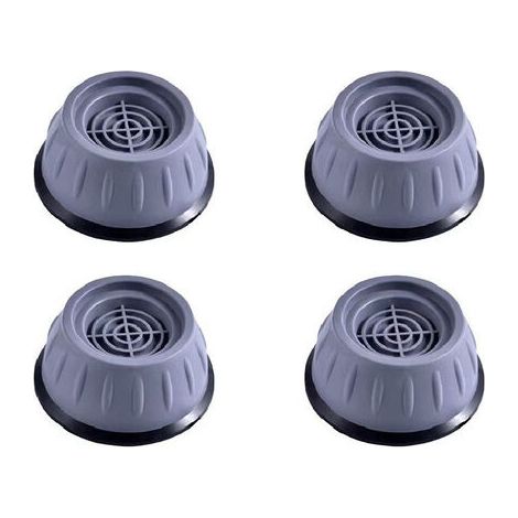Set di 4 Piedini Anti-Vibrazione Universali per Lavatrice e Asciugatrice - Supporti in Gomma Antiscivolo per Ridurre Rumore - per Elettrodomestici e Mobili