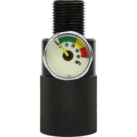 Adaptateur pour station d'air comprimé avec manomètre, 40 MPa, connecteur rapide mâle 8 mm/0,3 pouce. (1/5)
