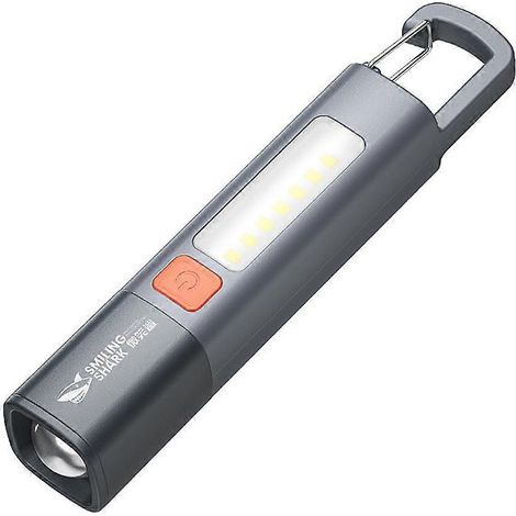 Lampe torche tactique LED ultra-lumineuse, zoomable, rechargeable USB (1/4)