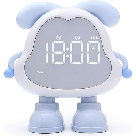 Schlafwecker – Kinderwecker mit Nachtlicht – Baby – Blau (1/5)