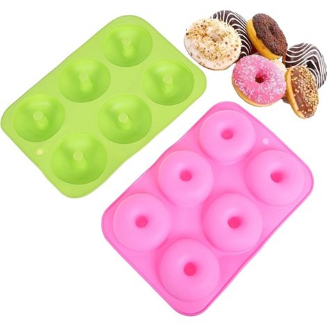 Silikon-Backform für Donuts, 6 Mulden (1/2)