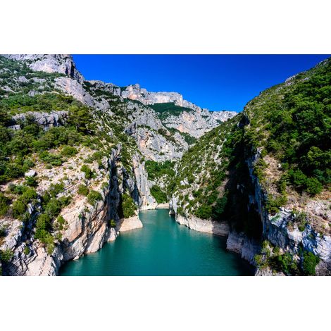 Tableau sur toile gorges du Verdon de jour 45x65 cm - Impression sur Toile Murale Décorative - Image imprimée en HD sur Toile - Toile sur Châssis en Bois FSC - Fabriqué en France (1/4)