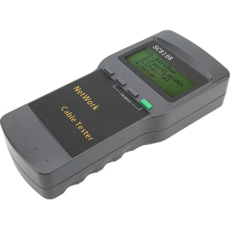 Testeur de câble réseau RJ45 SC-8108, vérificateur de continuité Ethernet pour projets de télécommunication, outil de diagnostic de câblage, équipement de test de liaison réseau. (1/5)