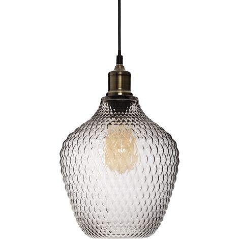 Glas-Deckenleuchte OMAHA, 25 cm, transparente Farbe - Atmosphera (1/5)