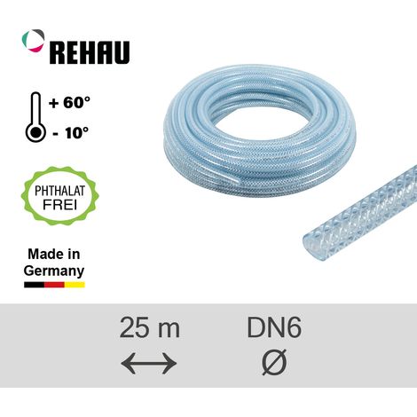 Industrieschlauch 100 m DN 6 Lebensmittelkonform & TÜV geprüft "Raufilam-E"