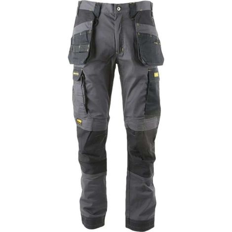 DeWALT - Pantalones de trabajo para hombre Fairhaven Pro-Stretch, talla 1, gris/negro 49383/48 (1/4)