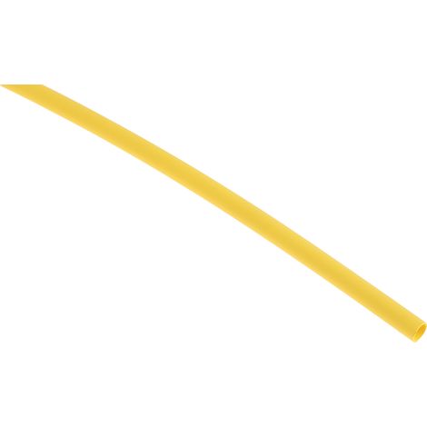 Gaine thermorétractable RS PRO, Dia. 2.4mm Jaune rétreint 2:1, 1.2m ( Prix pour Paquet de 5 )