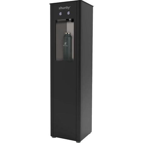 Dispenser Acqua Refrigerata a Colonna Shurity Kubica con Filtrazione, Nero – 2 vie Liscia ambiente e fredda (1/3)