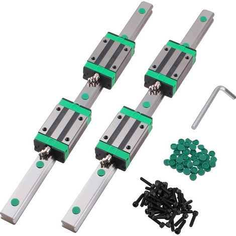 Système de rail de guidage linéaire, longueur réglable, compatible avec les machines CNC (1/2)