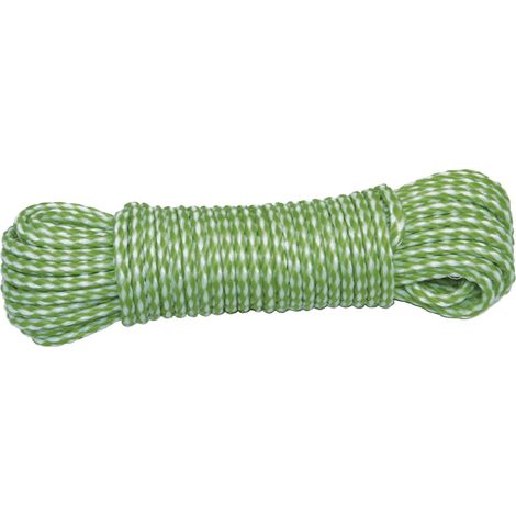 Corde Multi-usages 10 m Résistante 100 kg Intérieur/Extérieur Polyéthylène (1/4)