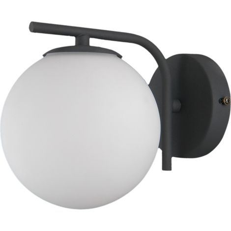 Lampada da parete a LED Raddi nera italux WL-5510-1-BK (1/2)