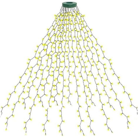 Lumières D'Arbre de Noël IP65 Étanches à L'Eau 16 Lignes 8 Modes Décorations Intérieures et Extérieures Prise UE, B (1/4)