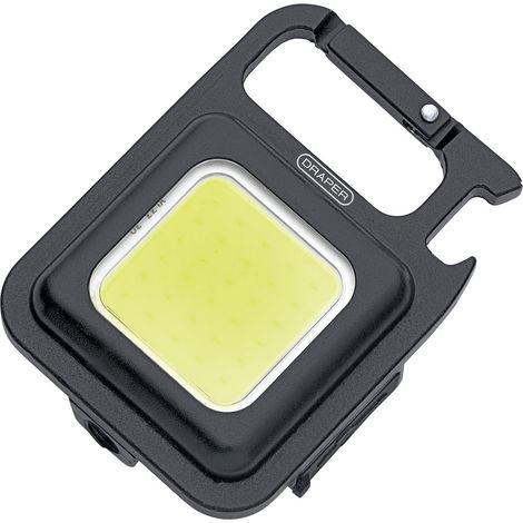Draper 23850 COB LED Rechargeable Pocket Light Stand Belt Clip 5W USB-C Cable