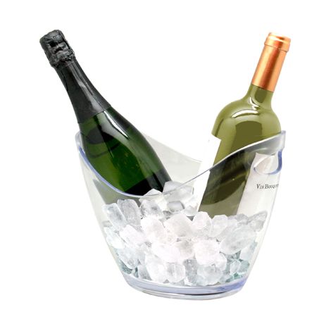 Cubo de hielo vin bouquet fie191 2 botellas transparente