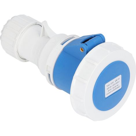 IP67 wasserdichter Industriestecker, 3-poliger 2P+E-Aviator-Stecker (männlich), 32 A, 220–240 V Wechselstrom (1/5)